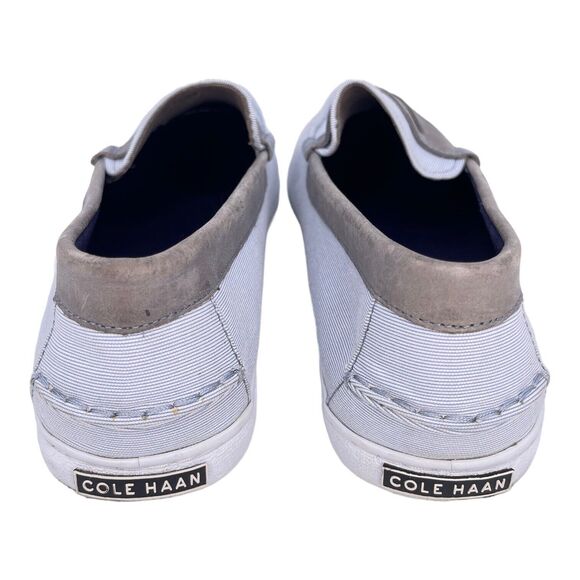 Cole Haan Loafer Mens 12 Blue Pinch Weekender Riverside Seersucker Shoes - Picture 5 of 7